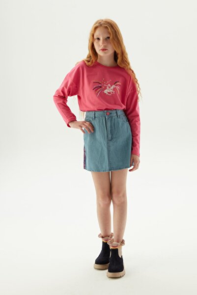 Beverly Hills Polo Club BG Store Kız Çocuk Lacivert Etek 23FW0BHG302