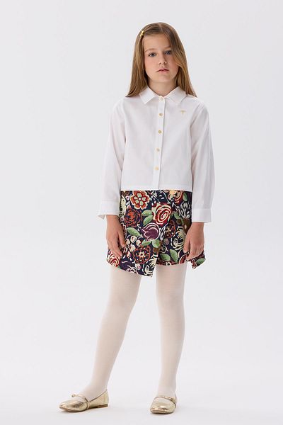 Tyess Bg Store Girl's Ecru Shirt