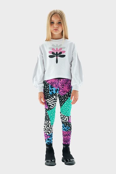 Tyess Bg Store Girl's White Sweatshirt 23Pfwtj4402