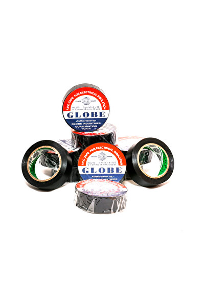 Globe Pvc Elektrik Izolasyon Bant "0.13x19x10yards" (SİYAH)
