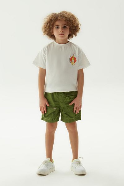 Nebbati BG Store Pantaloni scurți verzi pentru băieți