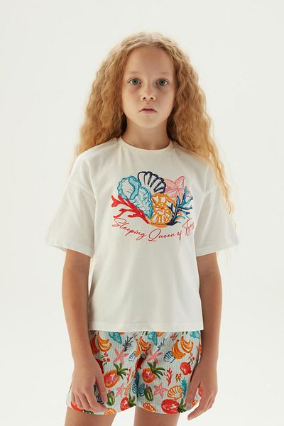 Tyess Set de pijamale cu imprimeu pentru fete BG Store