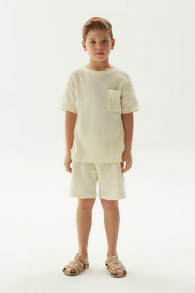 Nebbati Μπλουζάκι BG Store Boy Ecru