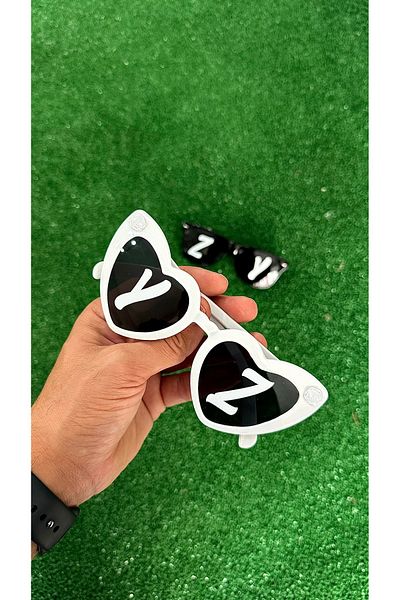 KOÇ ÇİÇEKÇİLİK The Bride Groom Sunglasses Custom Design Pearls Custom Design with the Initials