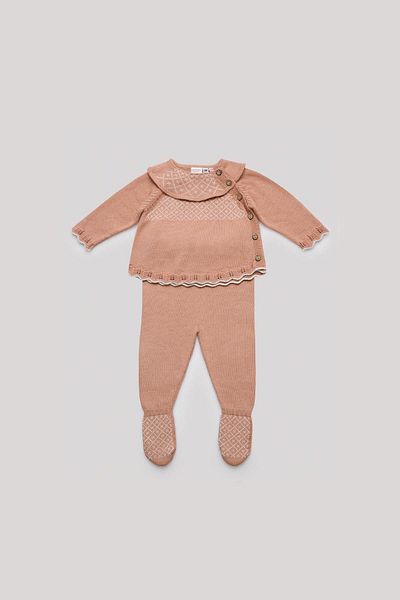 Layette Bg Store Baby Girl Pink Jumpsuit