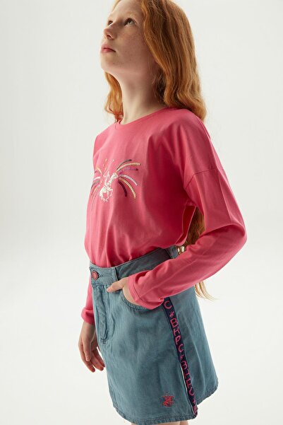 Beverly Hills Polo Club BG Store Kız Çocuk Lacivert Etek 23FW0BHG302