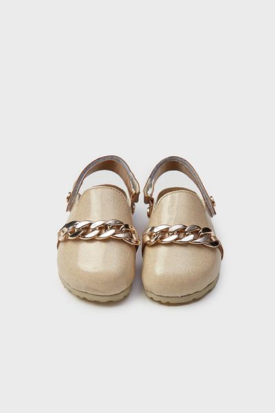 GB Baby Bg Store Baby Girl Gold Sandals