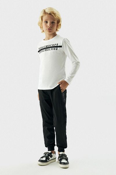 Bikkembergs Bg Store Tricou alb pentru băiat 23fw0bk1872