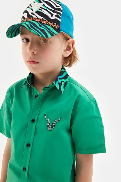 Nebbati Bg Store Boy Patterned Hat 23ss0nb3015