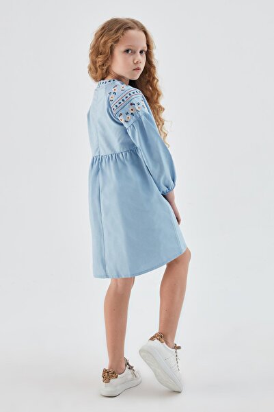 Tyess Bg Store Girl's Blue Dress 23psstj4901