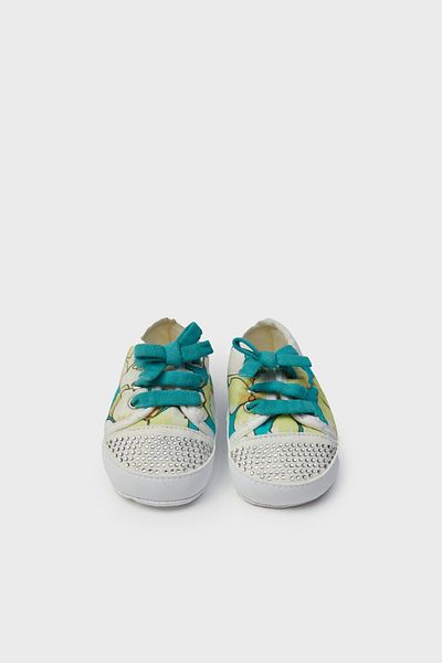 Layette BG Store Baby Girl Patterned Booties