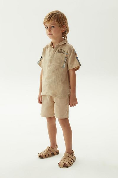 Nebbati BG Store Boy's Beige T-Shirt