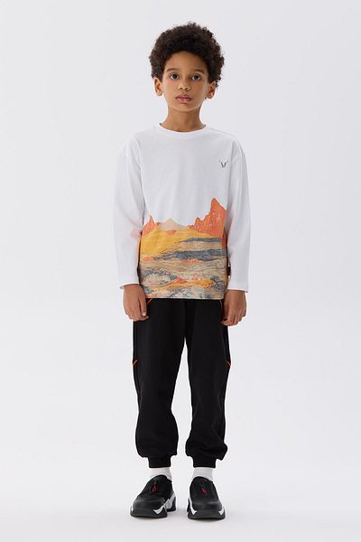 Nebbati Tricou alb pentru băiat Bg Store