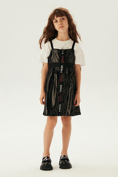 Tyess Girl's Black Dress - Bg Store