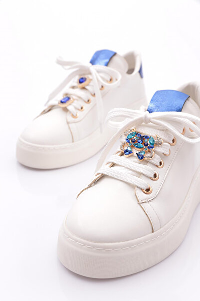 DGN Es1516 Kadin Bağciklari Süslemeli Spor Ayakkabı