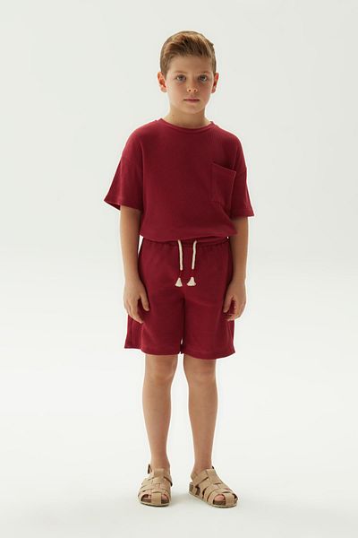 Nebbati BG Store Pantaloni scurți roșii pentru băieți