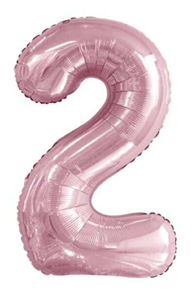 Laviyosa Rakam Balon Pembe Renk Folyo Balon Helyum Balon