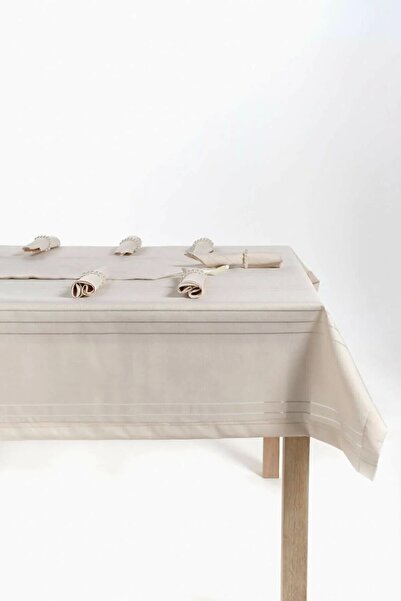 NİVEMESHOME Nivemeshome Beige 160*220 Colber Tablecloth