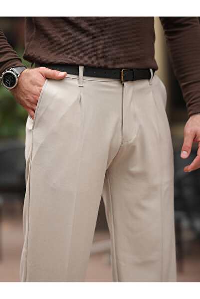 BASEL.CO Rahat Kalıp Old Money Kumaş Pantolon