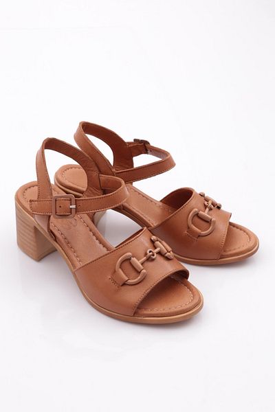 DGN Women's Heeled Sandals |   Tan 228635108