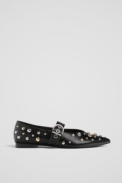 Stradivarius Stapled Ballerinas