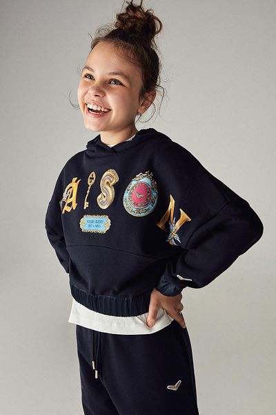 SWATSKY Bg Store Тъмносин суичър за момиче 23Fw0Sw1597