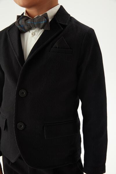 Nebbati Bg Store Boy's Black Jacket 23fw0nb3709