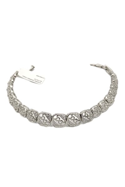 Güler Yüzlü Silver سوار مربع منقوش من XUPING
