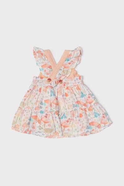 Layette BG Store فستان بناتي منقوش