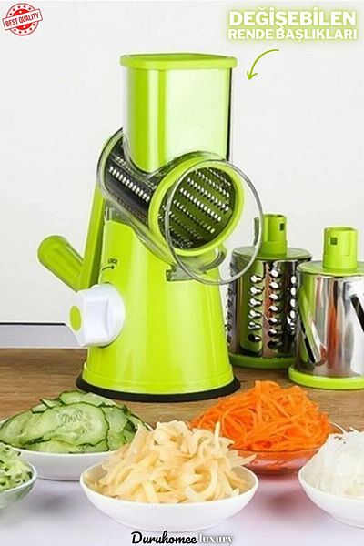 Renkli Mutfaklar Rotating Grater with Handle Black Colored Grater with Handle