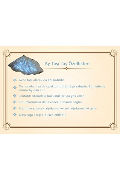 Tesbihane Non-Tarnish Metal Kazaz Tasseled Globe Cut Moonstone Natural Stone Rosary