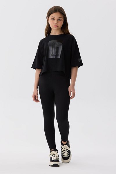 Tyess Tricou negru pentru fete Bg Store
