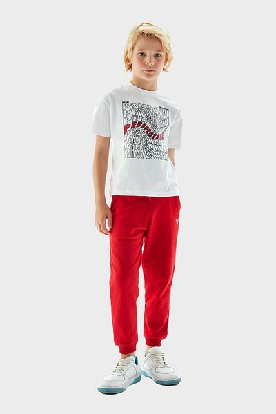 Nebbati Bg Store Boy's White T-Shirt 23Pfwnb3503