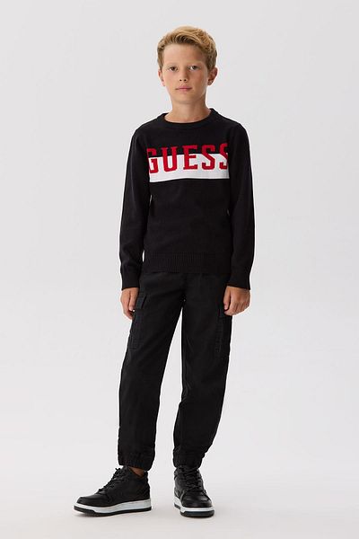 Guess سويت شيرت أسود للأولاد من BG Store