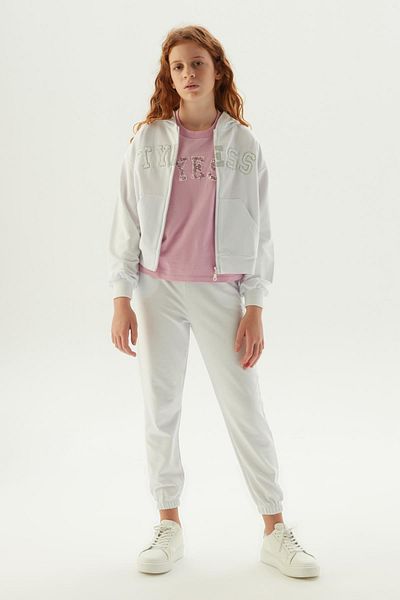 Tyess Top cu trening alb pentru fete Bg Store