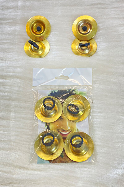 ZEYMERADE Henna Hand Bell 4 Pieces, Wedding Henna Night Bride Party Show Tarkan Dilber Bell