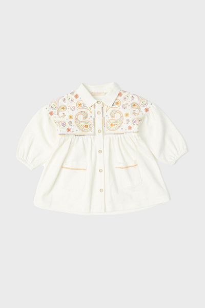 GB Baby BG Store Baby Girl Ecru Dress