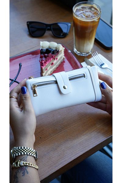 Crew Leather Carolina Women's Wallet - Buckle Detailed Wallet - Portfolio Wallet