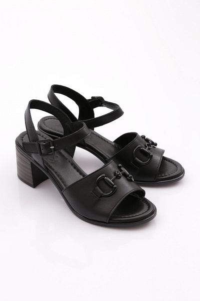 DGN Sandale cu toc pentru femei - negru 228635108