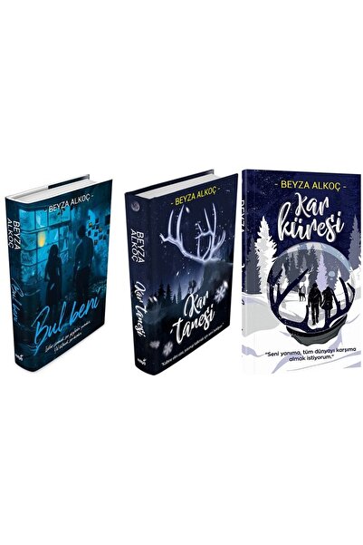 İndigo Kitap Bul Beni + Kar Tanesi + Kar Küresi 3 'lü Set Ciltli Beyza Alkoç