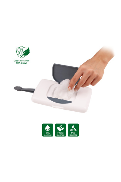 Been Islak Mendil Kutusu + Silikon Banyo Siperliği + Silikon Mama Önlüğü Seti