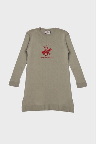 Beverly Hills Polo Club Bg Store Girl Gray Dress 23Fw0Bhg902