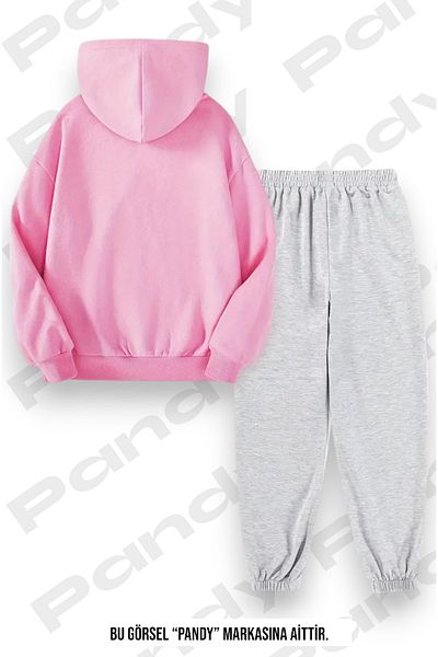 pandy Σετ φόρμας με στάμπα New York Unisex με κουκούλα καγκουρό με τσέπη