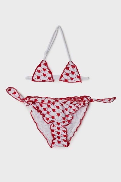 GB Baby Bg Store Baby Girl Patterned Bikini 23ss0bg2062