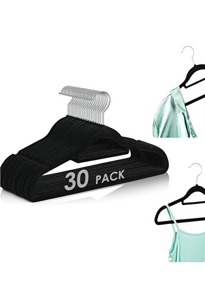 Arabest Non-Slip Velvet Hangers 30 Pack,Ultra Thin Space Saving 360 Degree Sw...