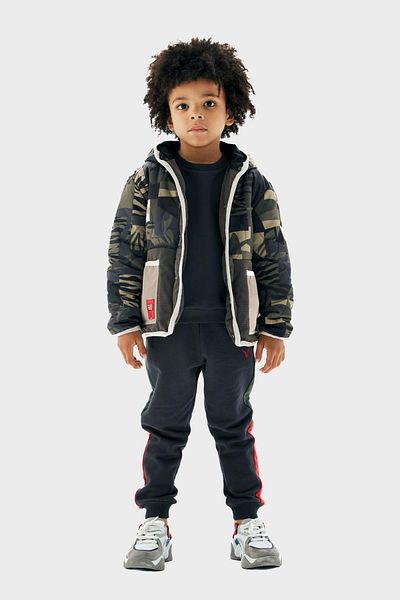 Nebbati Bg Store Boy's Patterned Coat 23Pfwnb3705