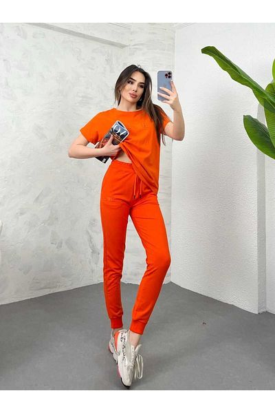 Koza Butik Γυναικείο Κέντημα Λεπτομερές Σετ Φούτερ Basic 3814-23