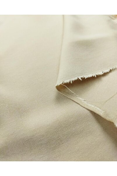 Kumaş Parça Бежева кавова тканина з віскозним вкрапленням - 150 см x 240 см