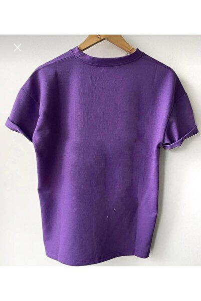 YÜKSEL IŞIK Μπλουζάκι Unisex Purple Oversize