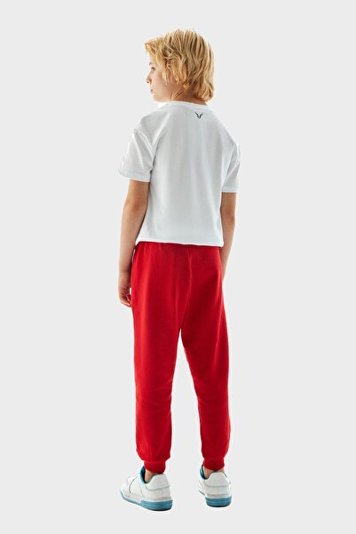 Nebbati Bg Store Boy's Red Sweatpants 23Pfwnb3203